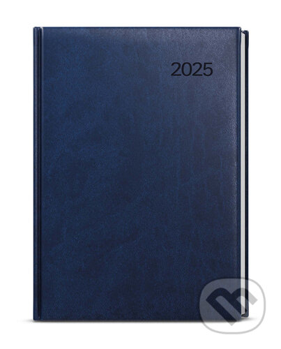 Denní diář 2025 David Vivella A5 modrá, Baloušek, 2024
