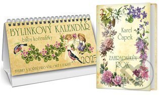 Bylinkový kalendář 2025 + Zahradníkův rok - Klára Trnková, Studio Trnka, 2024