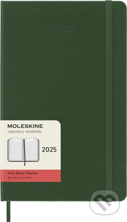 Moleskine – 12-mesačný denný diár 2025 - zelený, Moleskine, 2024