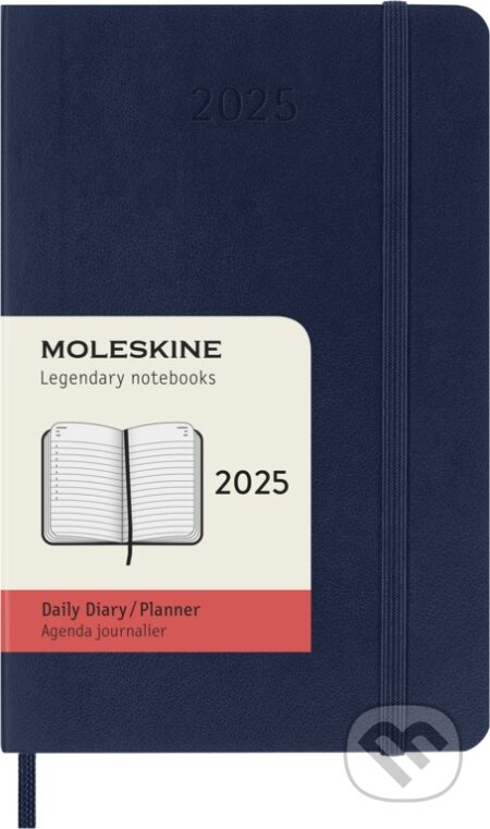 Moleskine – 12-mesačný denný diár 2025 - modrý, Moleskine, 2024