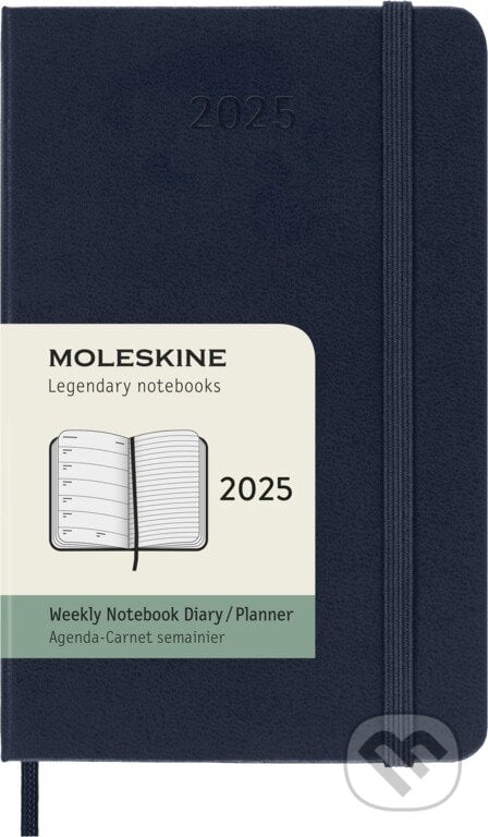 Moleskine – 12-mesačný plánovací zápisník (diár) 2025 - modrý