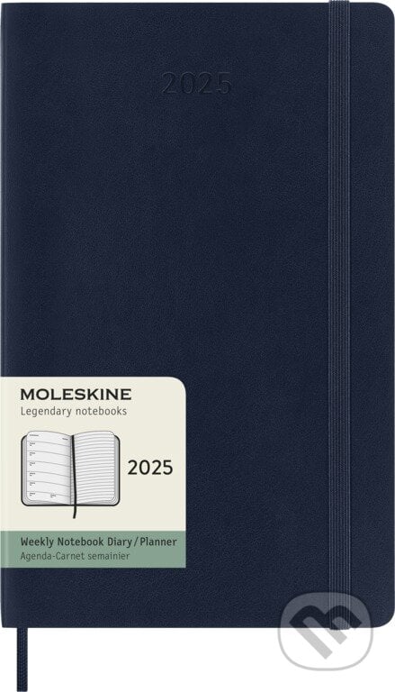 Moleskine – 12-mesačný plánovací zápisník (diár) 2025 - modrý