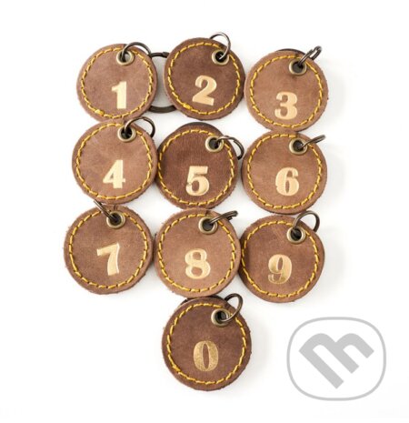 Klíčenka s číslem 2 (Pull Up Hnědá)