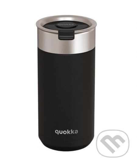 Quokka Nerezový termohrnek se sítkem Boost: Carbon Black 400ml