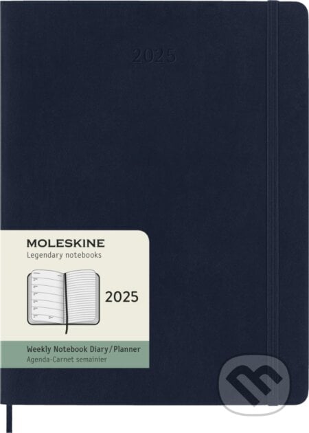 Moleskine – 12-mesačný plánovací zápisník (diár) 2025 - modrý