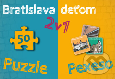 Bratislava deťom (Pexeso a Puzzle) - Daniela Kollárová a Kamila Kollárová - hra z kategorie Vzdělávací hry
