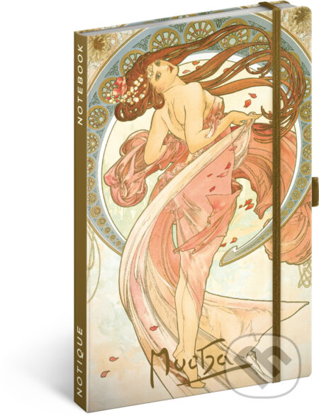 NOTIQUE Notes Alfons Mucha – Tanec (linajkovaný)