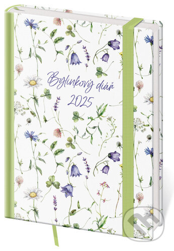 Týdenní diář 2025 B6 Bylinkový Flowers (Helma). Helma, 2024