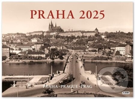 Kalendář 2025 Praha historická - nástěnný