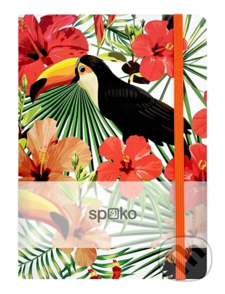 Spoko zápisník Jungle tukan A5, linkovaný