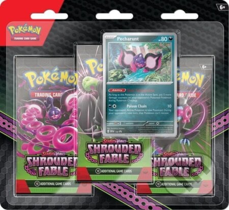 Pokémon TCG: Scarlet & Violet 6.5 Shrouded Fable - 3 Blister - hra z kategorie Karty