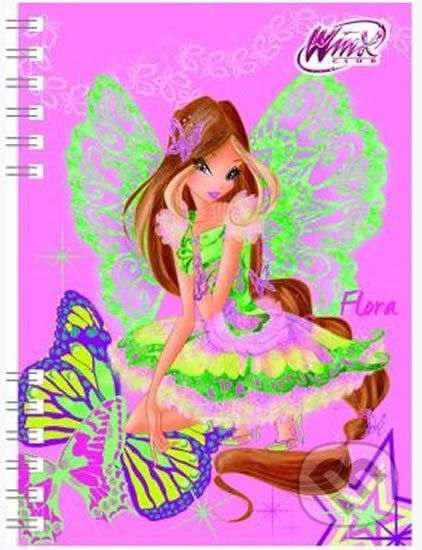 Winx Club Flora - zápisník A6