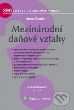 Mezinárodní daňové vztahy - Hana Skalická, Wolters Kluwer ČR, 2017