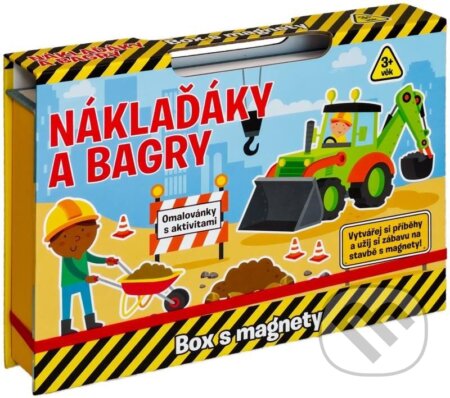 Náklaďáky a bagry - Box s magnety, Svojtka&Co., 2024