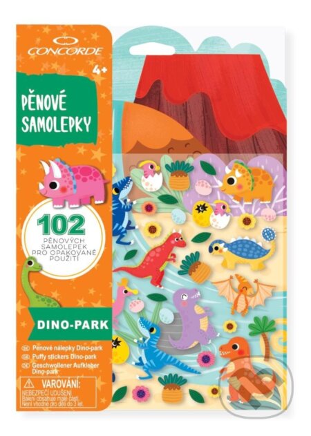 Pěnové samolepky - Dino park