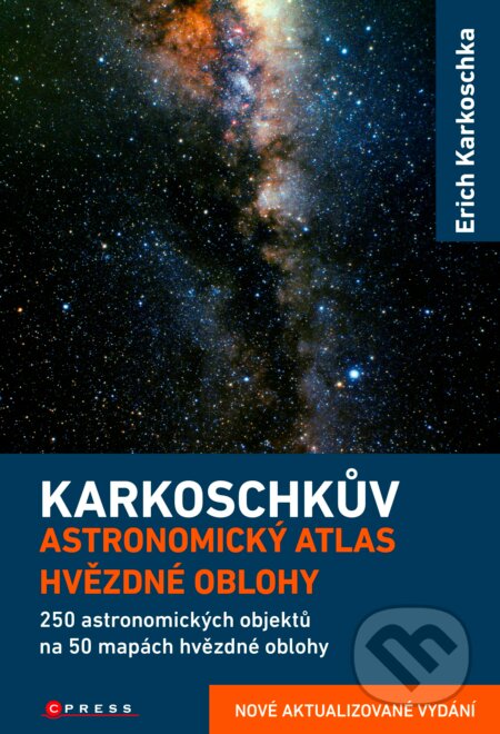 Karkoschkův astronomický atlas hvězdné oblohy - Erich Karkoschka, CPRESS, 2017