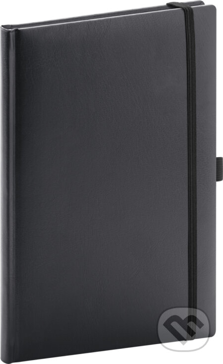 NOTIQUE Notes Balacron, čierný (linajkovaný) (Notique)