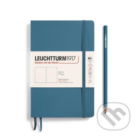 Leuchtturm1917 Zápisník Stone Blue Softcover B6+ čistý