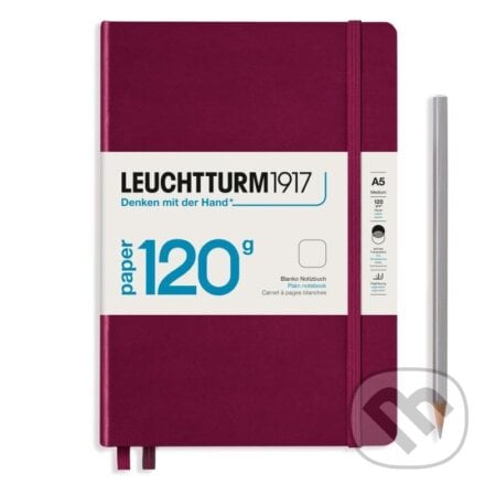 Leuchtturm1917 Zápisník 120G Port Red A5 čistý