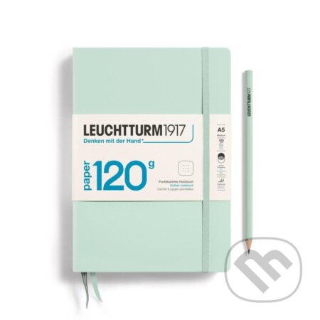 Leuchtturm1917 Zápisník 120G Mint Green Medium A5 tečkovaný