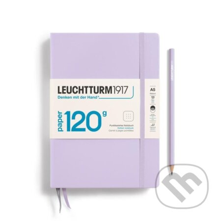 Leuchtturm1917 Zápisník 120G Lilac Medium A5 tečkovaný