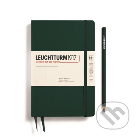 Leuchtturm1917 Zápisník Forest Green Paperback B6+ čistý