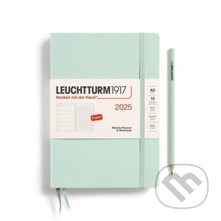 Leuchtturm1917 Weekly Planner & Notebook Medium (A5) 2025 Mint Green