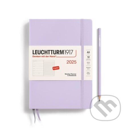 Leuchtturm1917 Weekly Planner & Notebook Medium (A5) 2025 Lilac