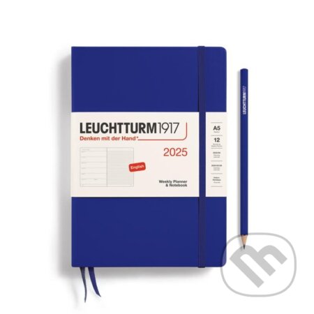 Leuchtturm1917 Weekly Planner & Notebook Medium (A5) 2025 Ink, Leuchtturm1917, 2024