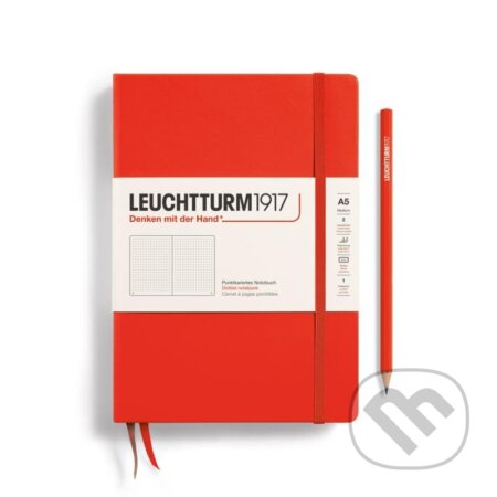 Leuchtturm1917 Zápisník Lobster Medium A5 tečkovaný