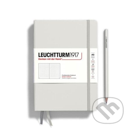 Leuchtturm1917 Zápisník Light Grey Medium A5 tečkovaný