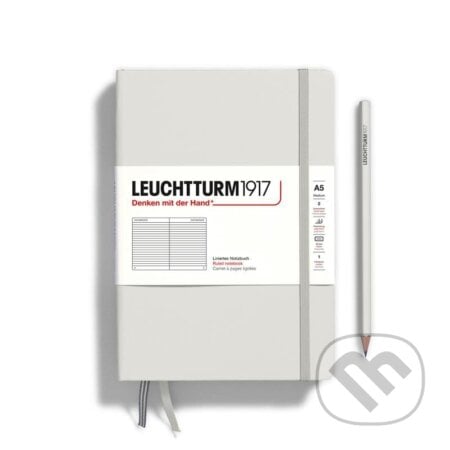 Leuchtturm1917 Zápisník Light Grey Medium A5 linkovaný