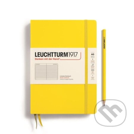 Leuchtturm1917 Zápisník Lemon Medium A5 linkovaný