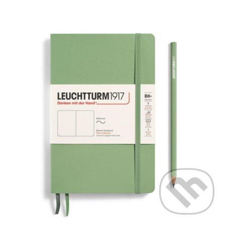 Leuchtturm1917 Zápisník Sage Softcover B6+ čistý