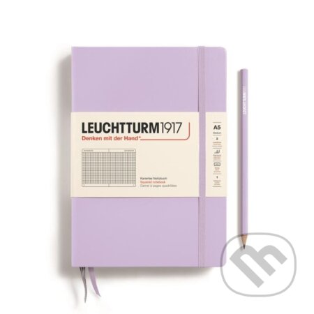 Leuchtturm1917 Zápisník Lilac Medium A5 čtverečkovaný