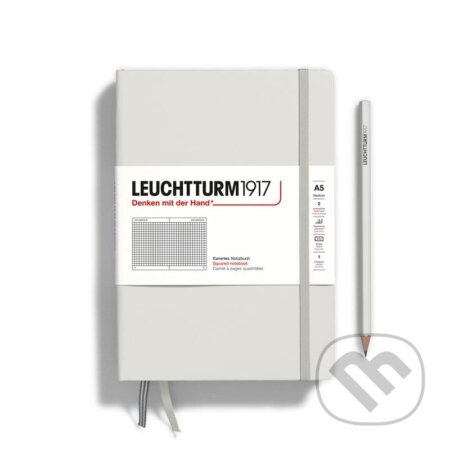 Leuchtturm1917 Zápisník Light Grey Medium A5 čtverečkovaný, Leuchtturm1917, 2024