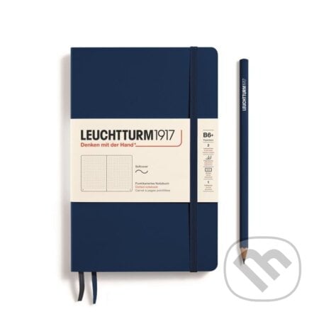 Leuchtturm1917 Zápisník Navy Softcover B6+ tečkovaný