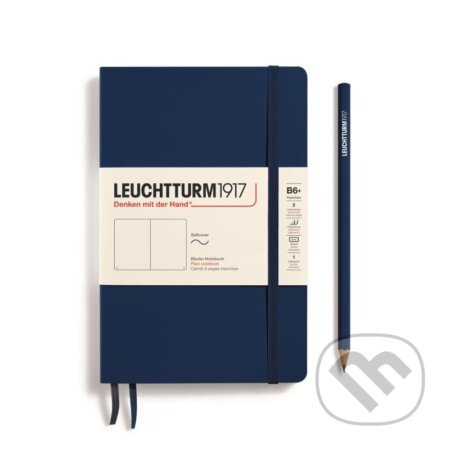 Leuchtturm1917 Zápisník Navy Softcover B6+ čistý