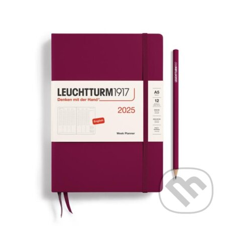 Leuchtturm1917 Week Planner Medium (A5) 2025 Port Red