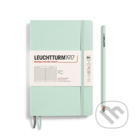 Leuchtturm1917 Zápisník Mint Green Softcover B6+ linkovaný