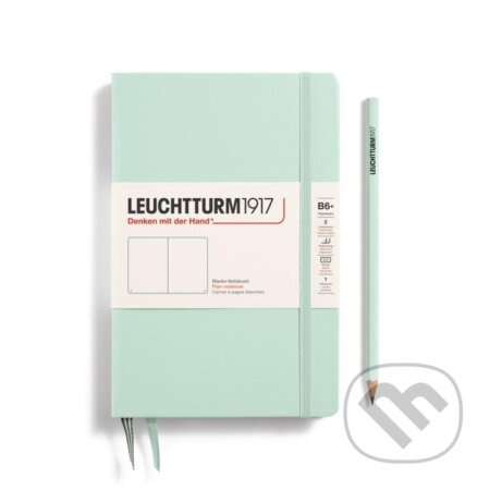 Leuchtturm1917 Zápisník Mint Green Paperback B6+ čistý