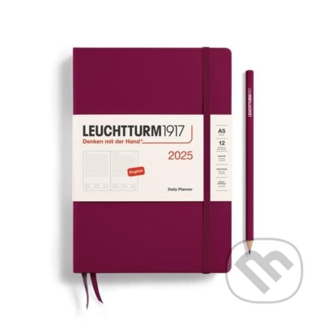 Leuchtturm1917 Daily Planner Medium (A5) 2025 Port Red