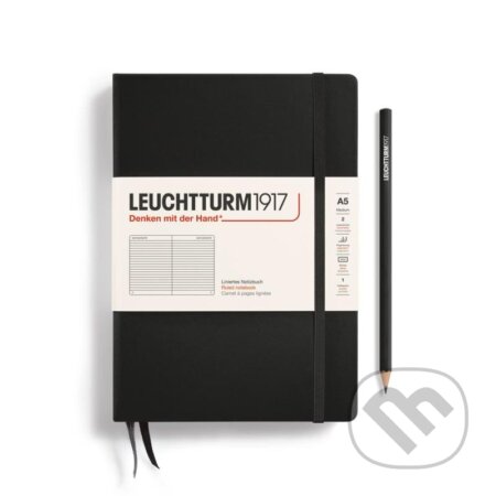 Leuchtturm1917 Zápisník Black Medium A5 linkovaný (Leuchtturm1917)