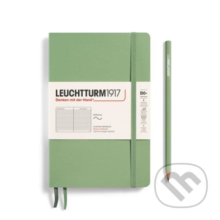 Leuchtturm1917 Zápisník Sage Softcover B6+ linkovaný