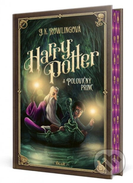 Harry Potter a Polovičný princ (farebná oriezka) - J.K. Rowling, Adrián Macho (ilustrátor), Ikar, 2024