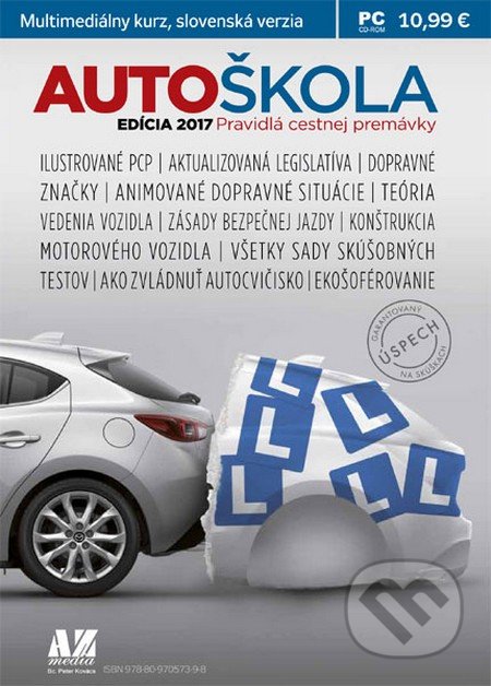 Autoškola 2017 - Multimediálny kurz CD-ROM (Pravidlá cestnej premávky)