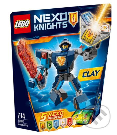 LEGO Nexo Knights 70362 Clay v bojovom obleku, LEGO, 2017
