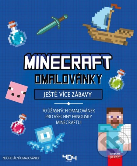 Omalovánky Minecraft – Ještě více zábavy - kolektív autorov, Computer Press, 2024