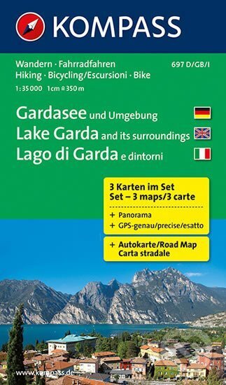 Gardasee und Umgebung 3set 697 / 1:35T NKOM (Marco Polo)
