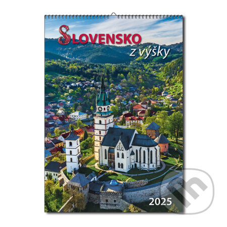 Nástenný kalendár Slovensko z výšky 2025, Spektrum grafik, 2024